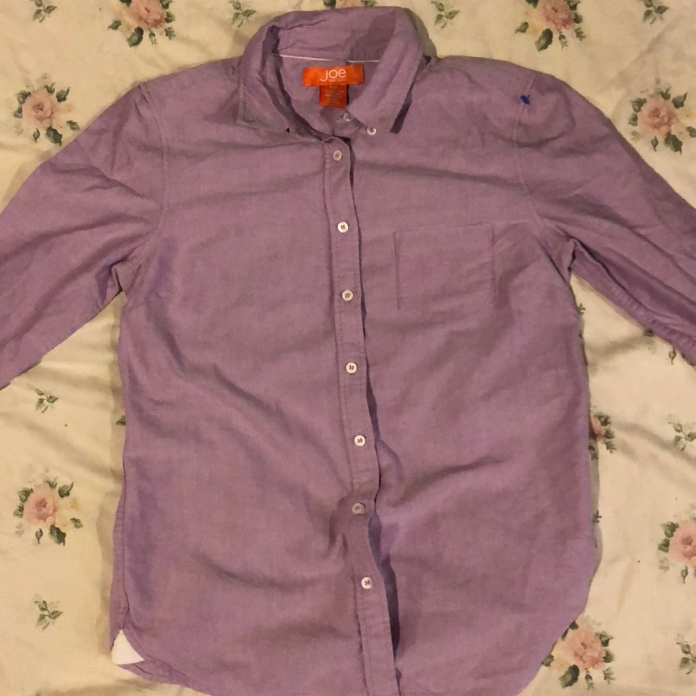 Plum button up joe fresh shirt